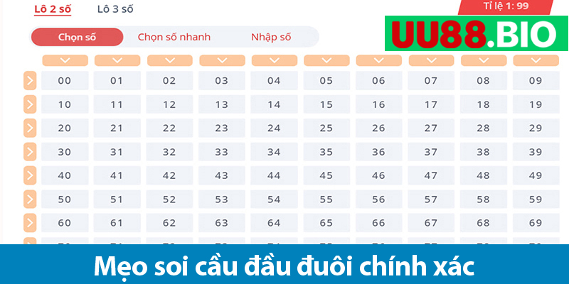 Bí quyết soi cầu đầu đuôi và phương pháp chơi hiệu quả